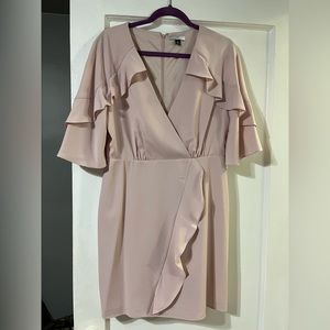 Halston pink dress